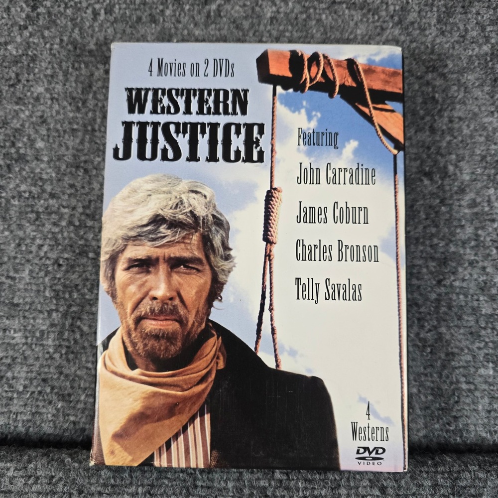 Western Justice 4 Movies on 2 DVDs‎ John Carradine James Coburn Charles Bronson